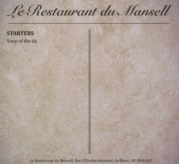 Restaurant du Mansell