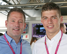 Jos 'The Boss' Verstappen and Max 'The Nickname To Be Decided' Verstappen, yesterday