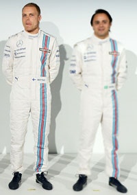 The Williams drivers, yesterday