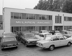 The McLaren factory, yesterday