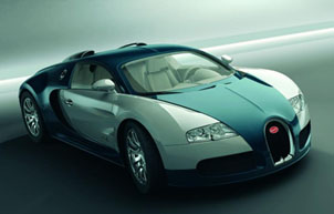 An Bugatti Veyron, yesterday