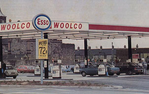 An petrol station, yesterday