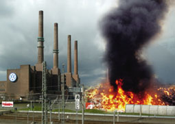 The VW factory, yesterday