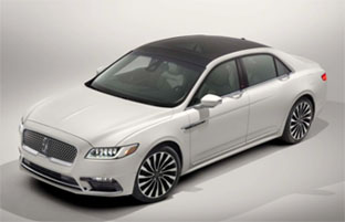 An new Lincoln Continental, yesterday