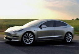 The Tesla Model 3, yesterday