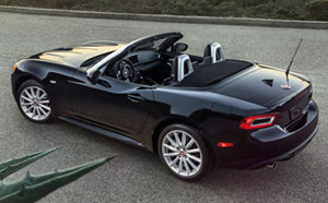 The Fiat 124 Spider, yesterday