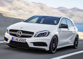 The Mercedes A45 AMG Nico Rosberg Edition, yesterday